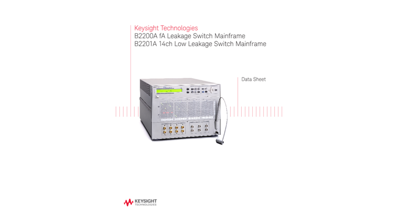 B2200A/BB2200A fA Leakage Switch Mainframe, B2201A 14ch Low Leakage Switch Mainframe